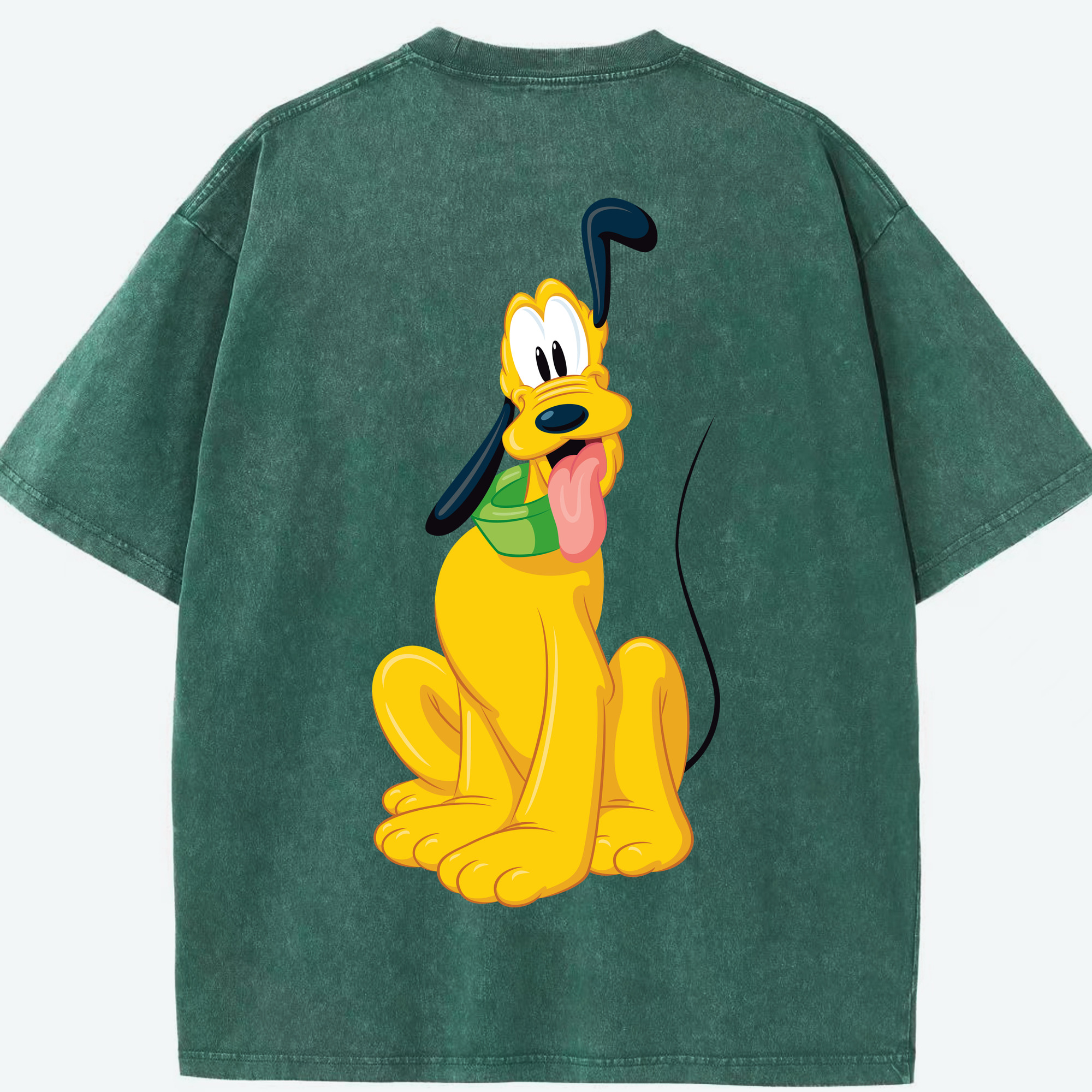 （画像用） ミッキーマウス Mickey Mouse 綿100% ヴィンテージ風 半袖Tシャツ（背面プリント）